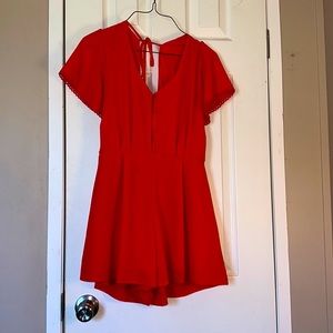 Red romper